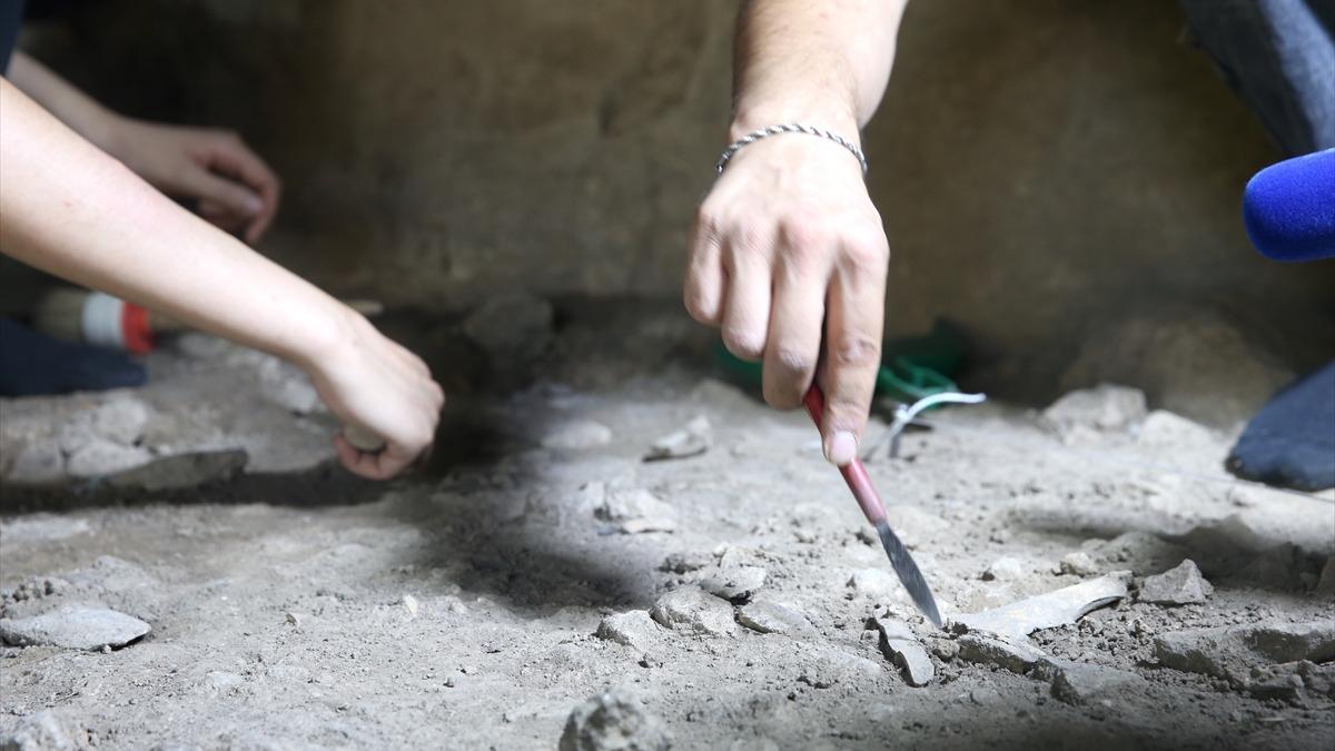 Kahramanmara'ta kaz almalar srasnda bulundu! 13 bin yllk olduu tahmin ediliyor 