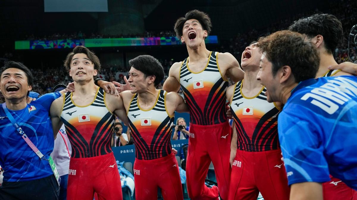 Paris 2024 cimnastikte altn madalya Japonya'ya gitti