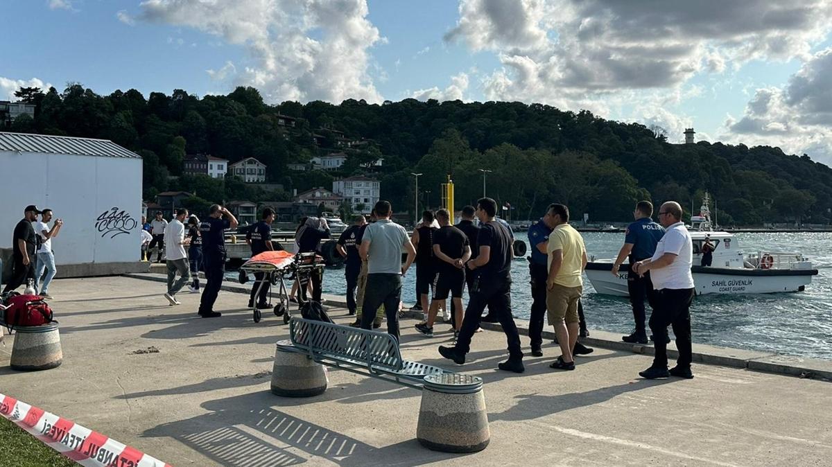 Beykoz'da denize giren Gney Koreli bouldu