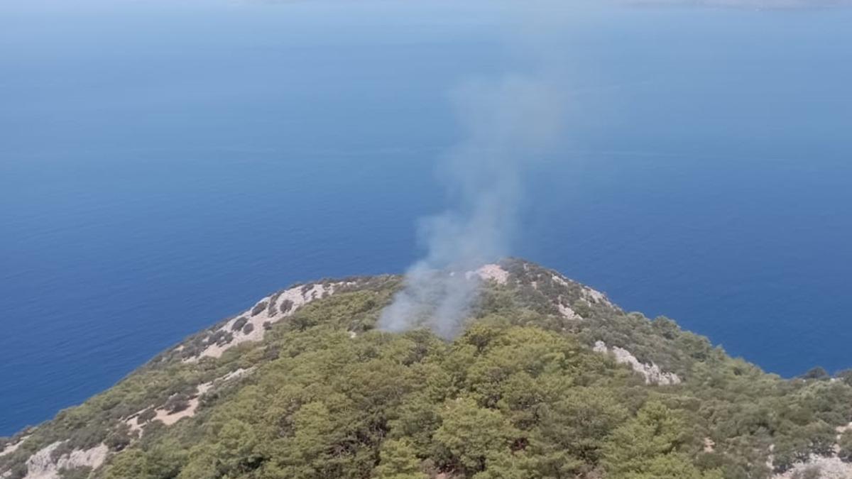 Mula'da orman yangn kt