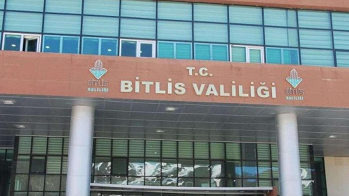 Bitlis Valilii duyurdu: Toplant ve gsteri yryleri ile etkinlikler yasakland