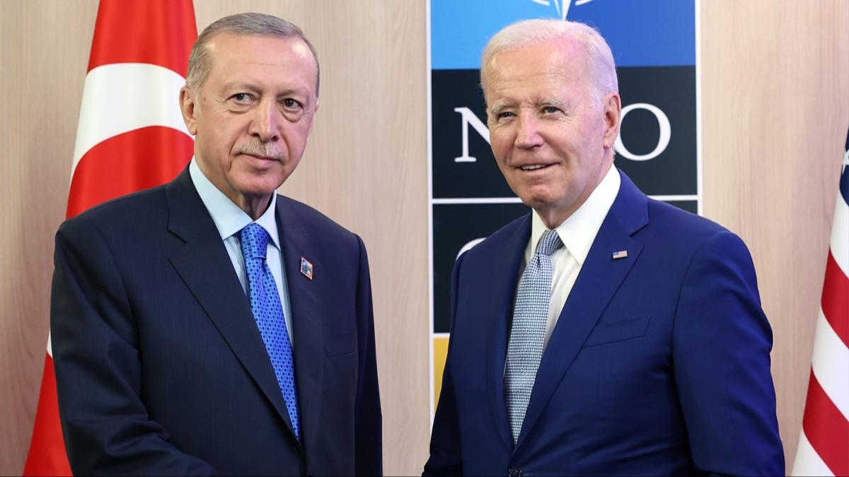 Gndem esir takas ve Gazze... Cumhurbakan Erdoan, Biden ile grt 