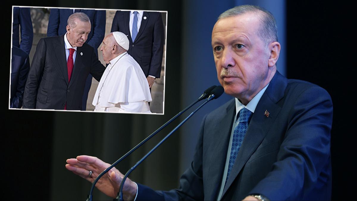 Papa ile gren Erdoan:  Olimpiyatlarda insanlk onuru ayaklar altna alnd