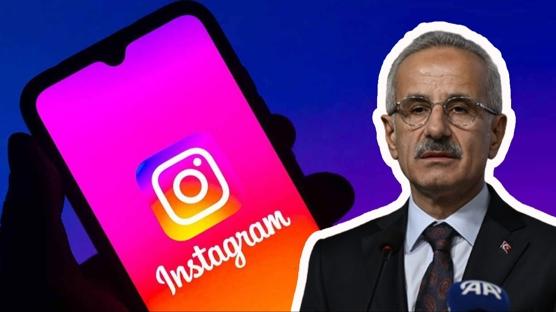 Bakan Uralolu'ndan canl yaynda Instagram aklamas