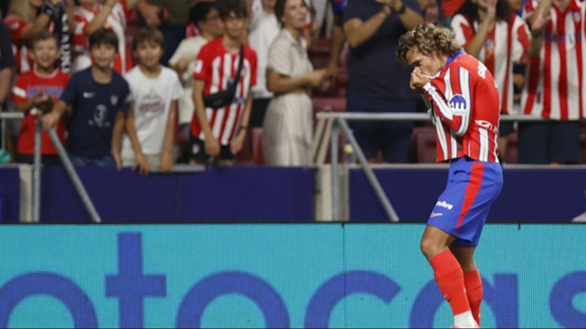 Atletico Madrid evinde farkl kazand