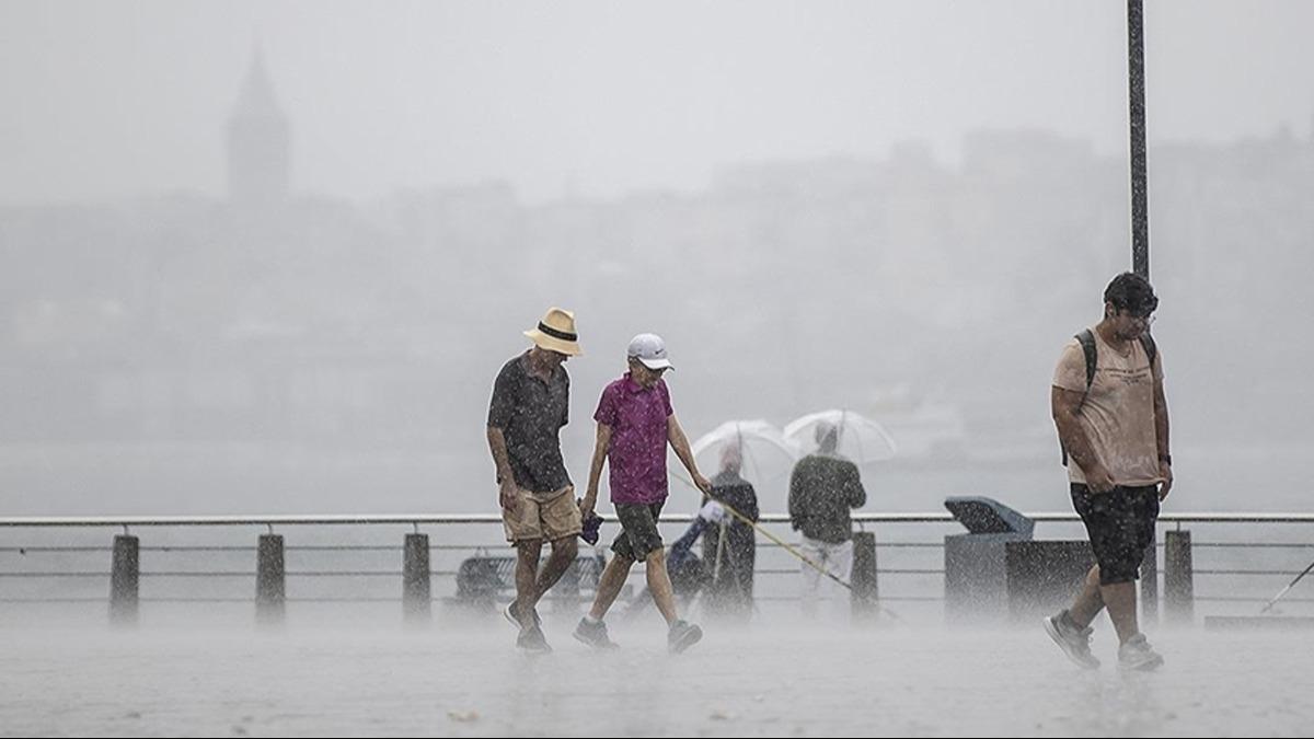 Meteoroloji'den stanbul ve ok sayda il iin ya uyars: Kuvvetli olacak 