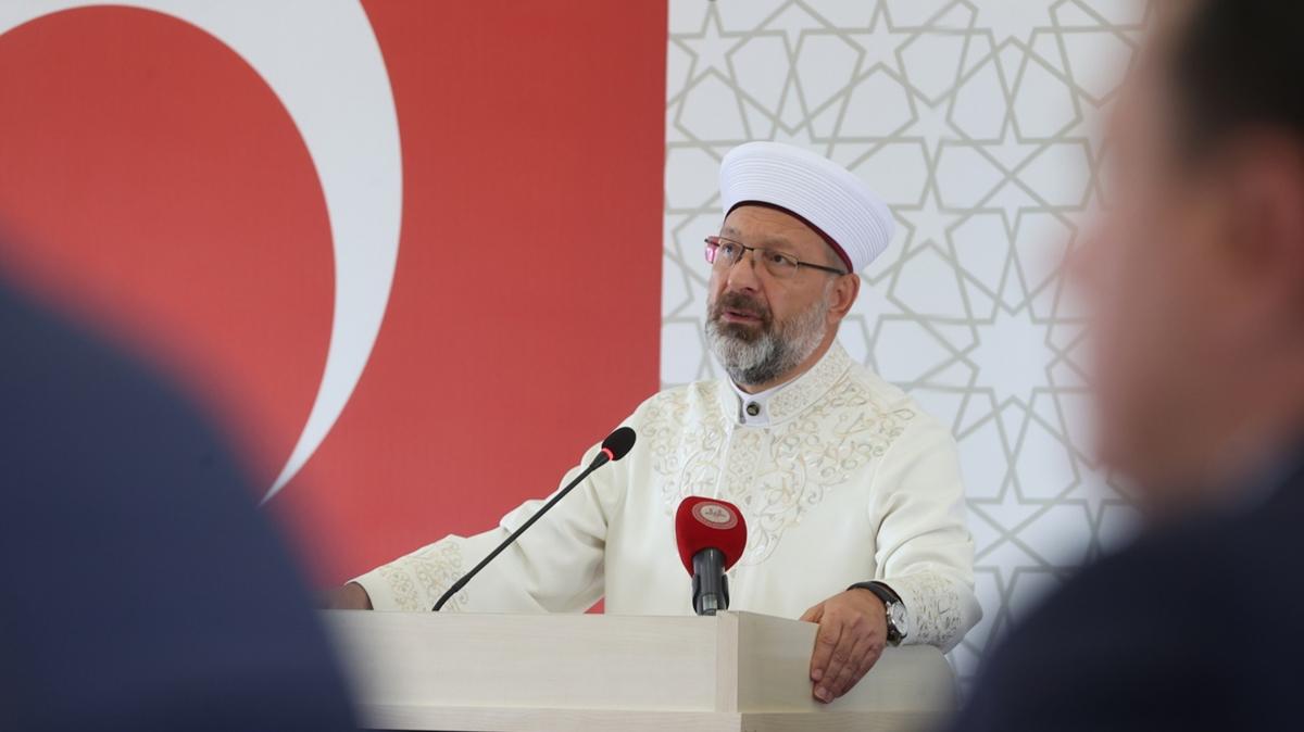 Diyanet leri Bakan Erba'tan 'Gazze' aklamas: Burnumuzun dibinde, gzmzn nnde bir soykrm yaanyor