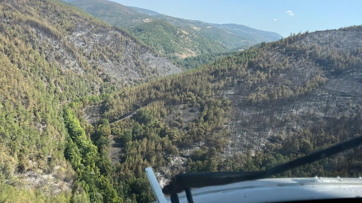 Mustafakemalpaa ve znik'te kan orman yangnlar kontrol altna alnd