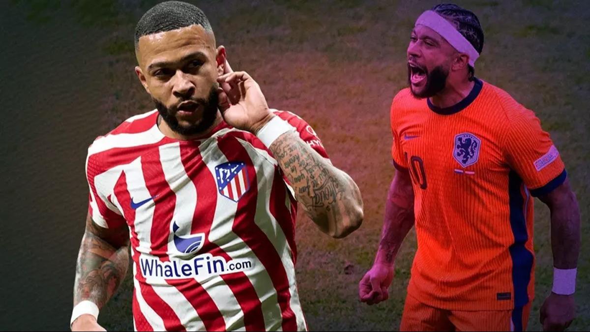 Ve Memphis Depay transferi sonunda bitti! 3 yllk anlama tamam