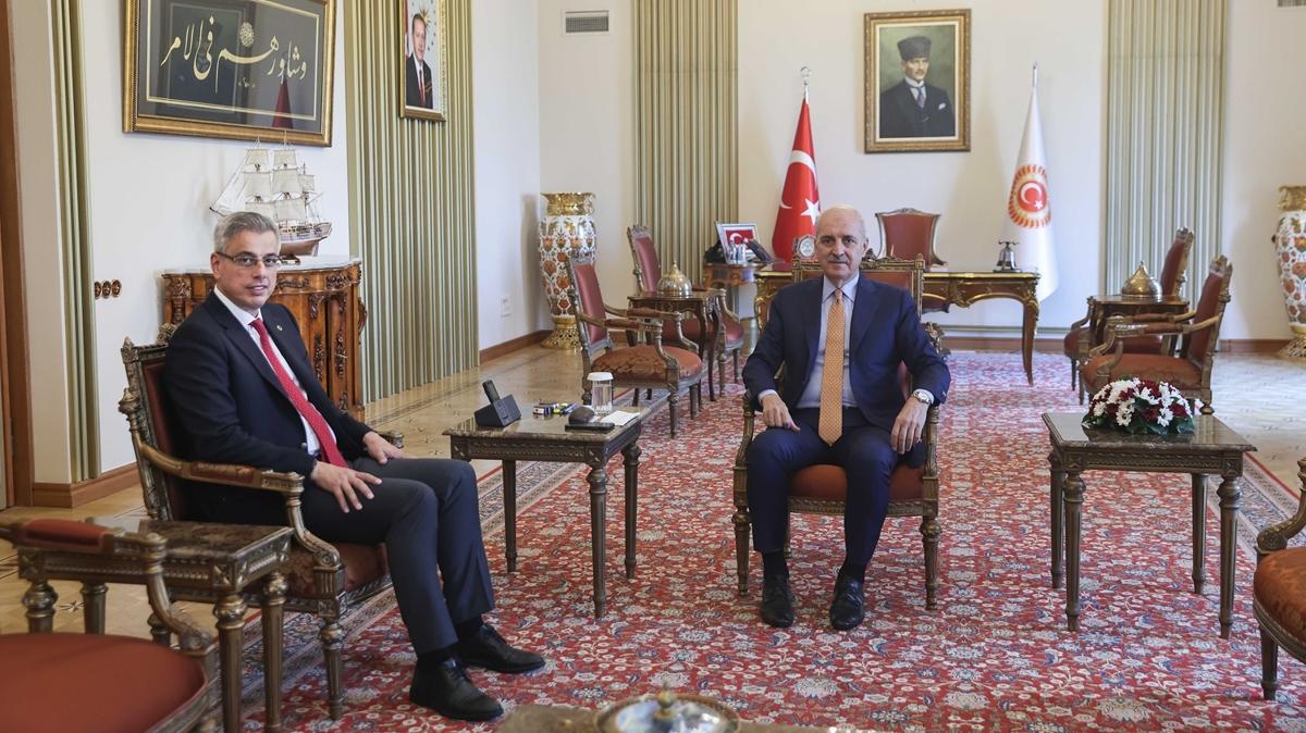 TBMM Bakan Kurtulmu, Salk Bakan Memiolu'nu kabul etti