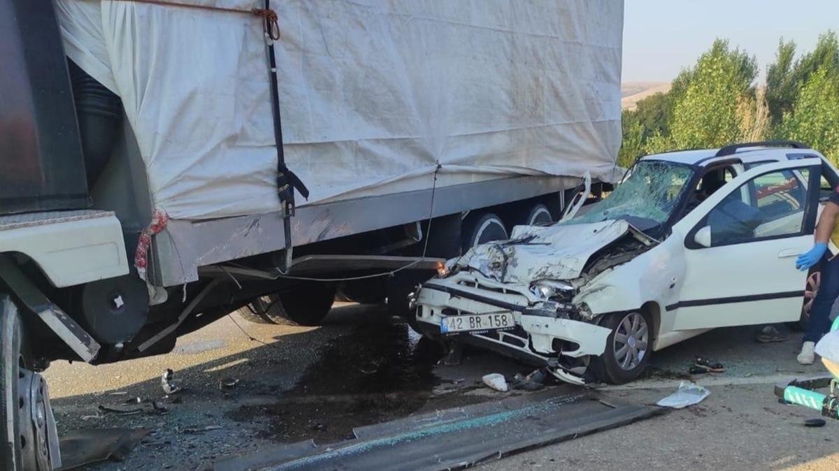 Konya'da feci kaza: 4 kii hayatn kaybetti