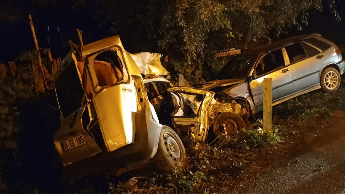 Samsun'da zincirleme trafik kazas! 1 l, 7 yaral