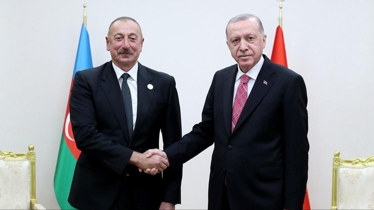 Cumhurbakan Erdoan, Azerbaycan Cumhurbakan Aliyev'i seim zaferinden tr tebrik etti