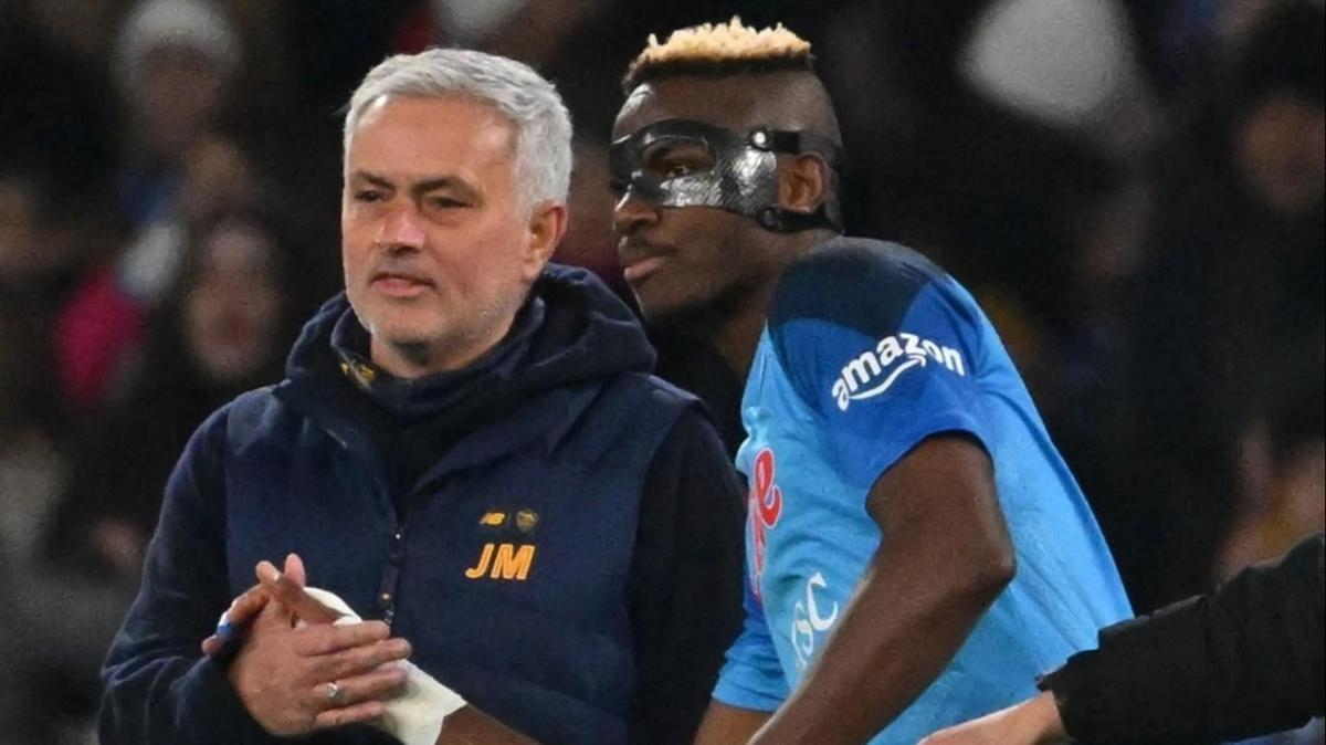 Syledikleri gndem oldu! Mourinho'dan Victor Osimhen iin olay szler