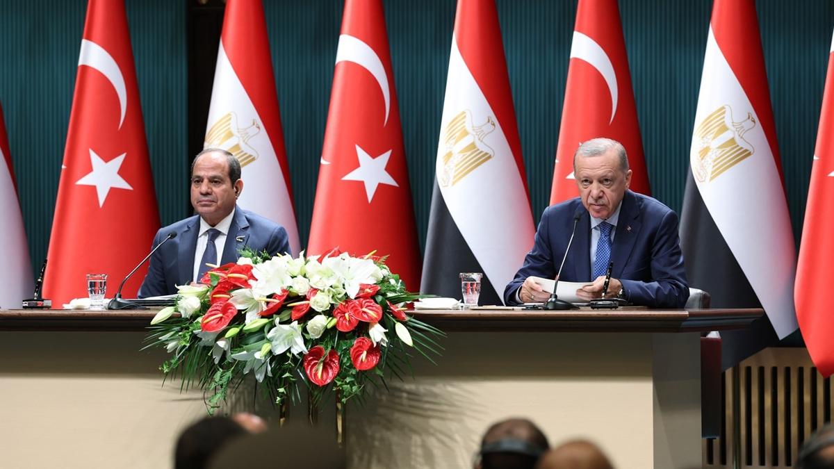 Sisi Ankara'da... Bakan Erdoan: Netanyahu'nun Msr'a ynelik ithamlarn reddediyoruz 