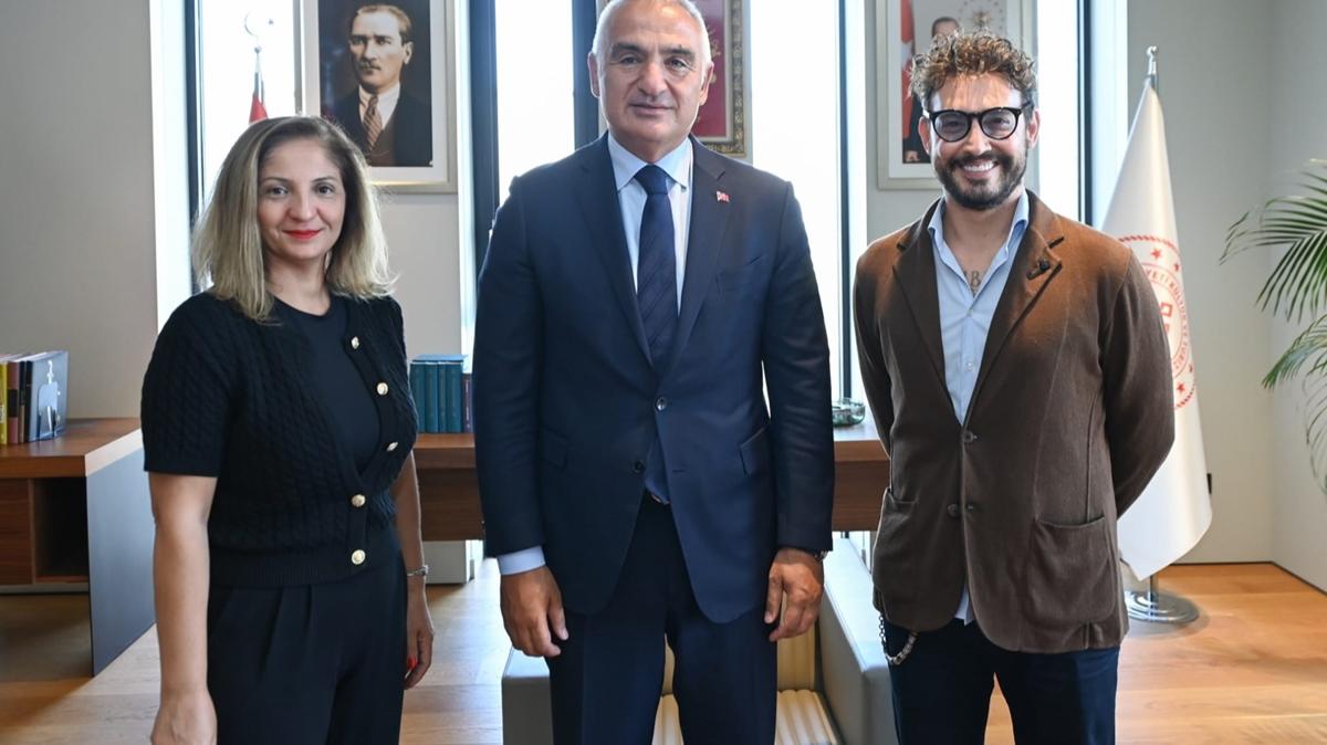 talyan ef Danilo Zanna ile gren Bakan Ersoy'dan Trk mutfa vurgusu!