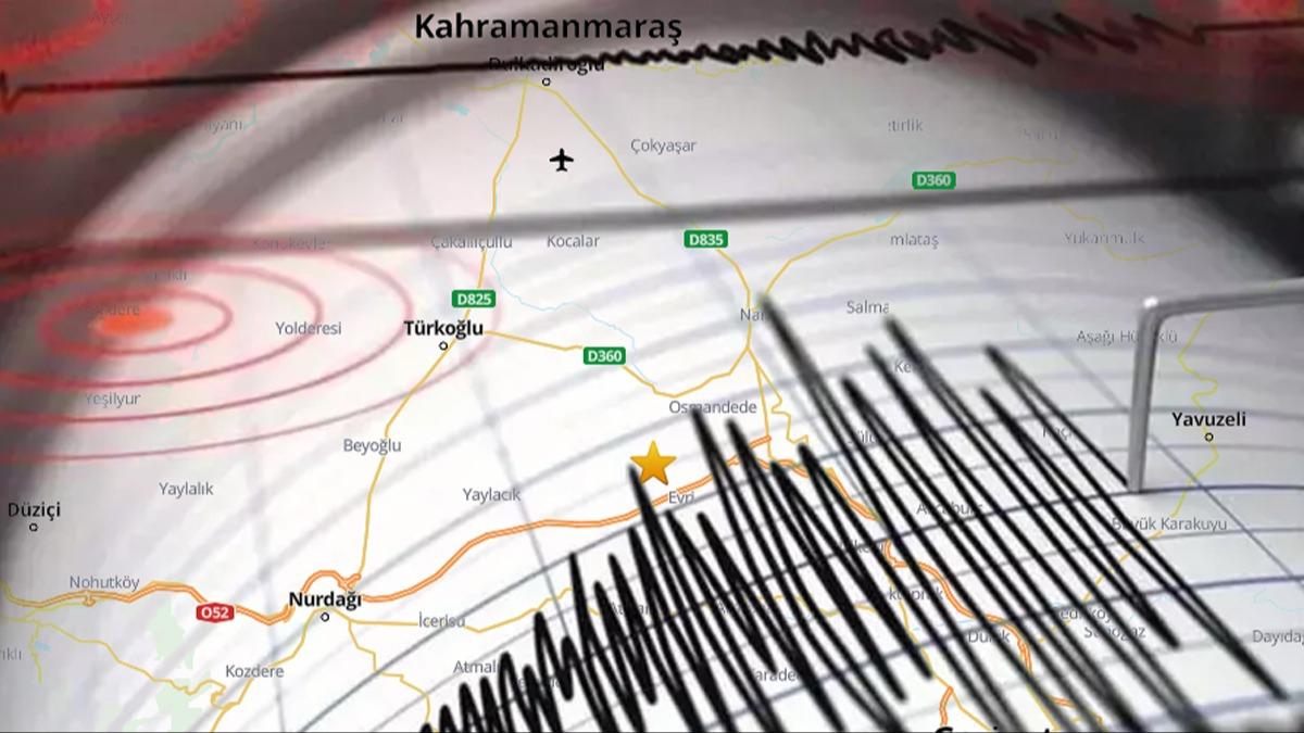 Kahramanmara'ta 5.0 byklnde deprem