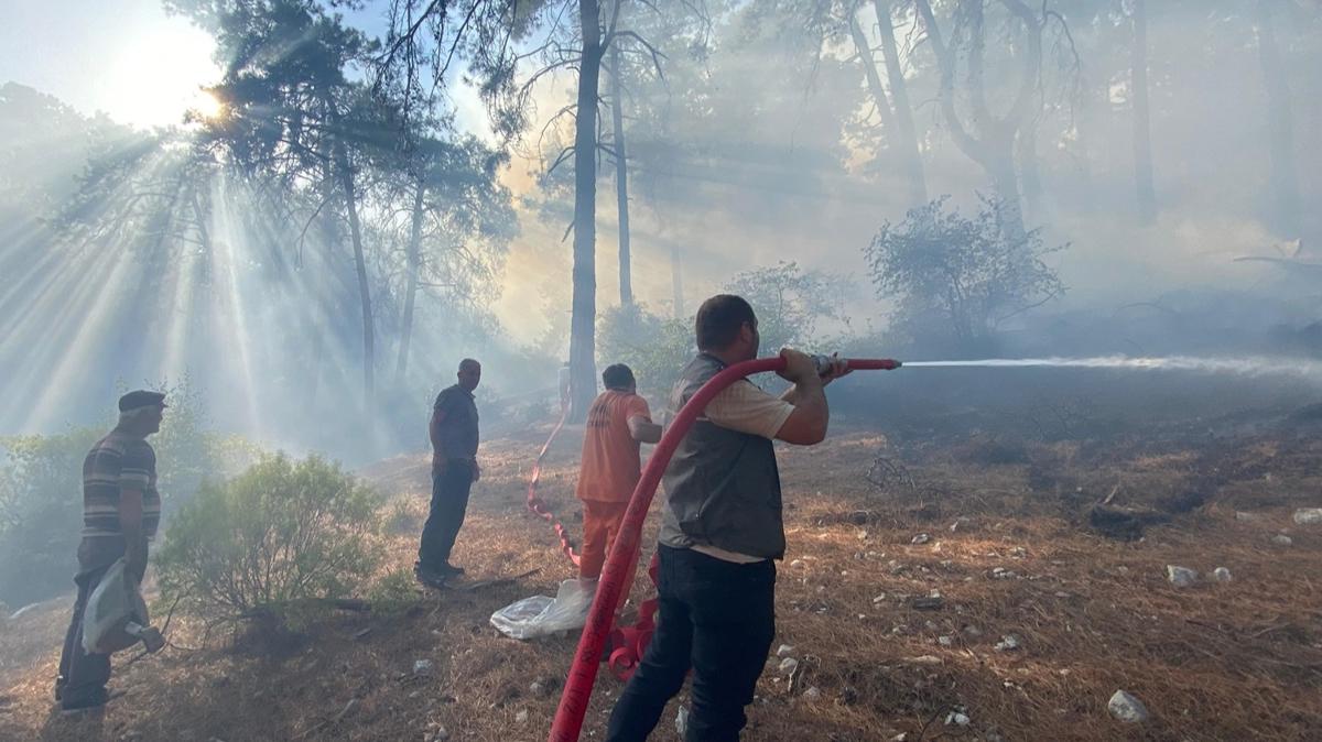 Antalya'da kan orman yangn kontrol altnda 