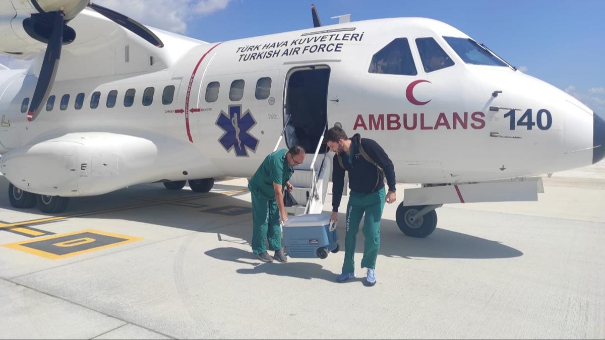 Ambulans uak organ nakli iin havaland 