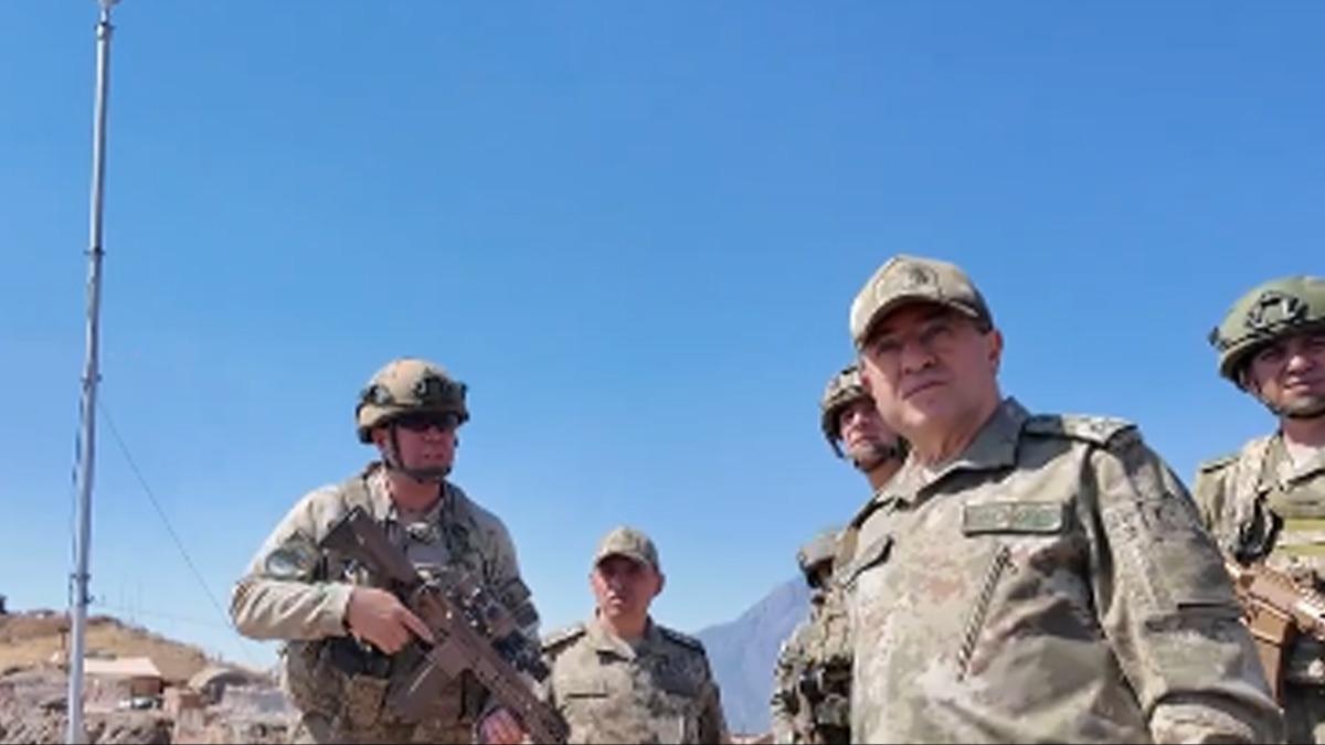 Orgeneral Seluk Bayraktarolu, Pene Harekatlar blgesinde incelemelerde bulundu