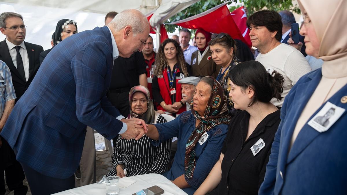 TBMM Bakan Kurtulmu'tan ehit Eygi'nin ailesine taziye