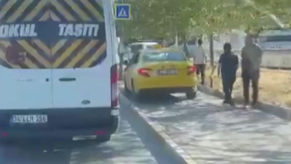 stanbul'da kaldrmda ara sren taksiciye idari para cezas verildi 
