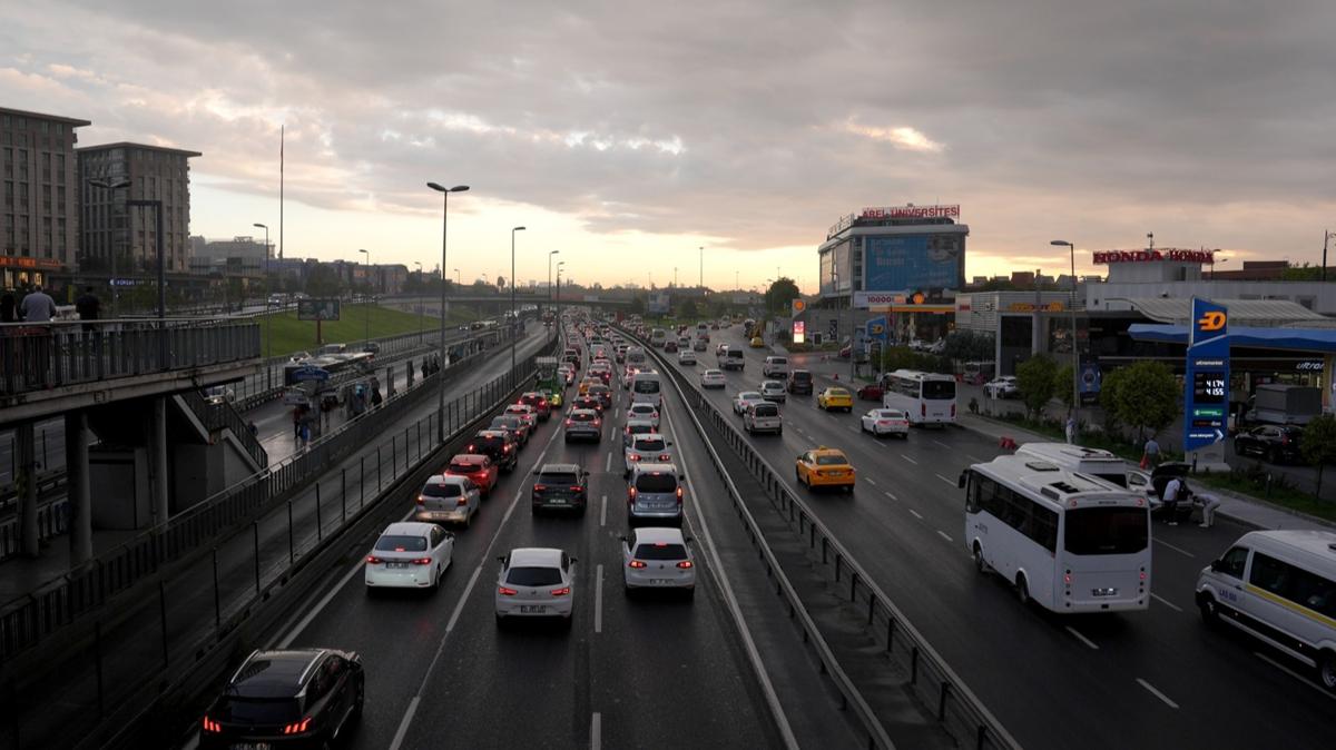 stanbul'da trafik younluu