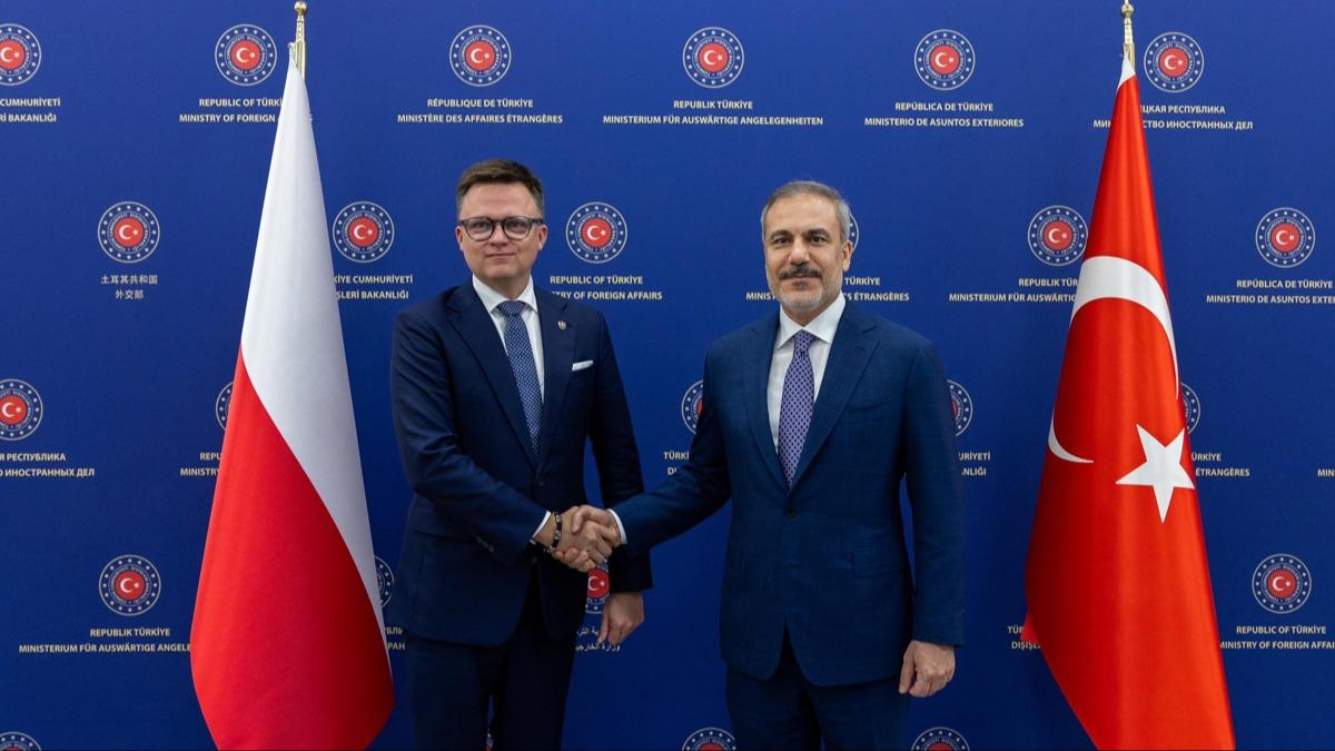 Dileri Bakan Fidan, Polonya Meclis Bakan ile bir araya geldi