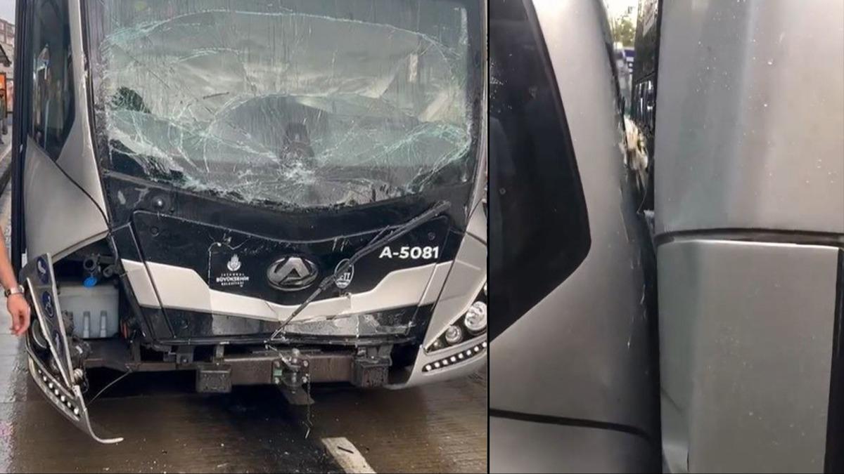 stanbul'da yine metrobs kazas! Yarallar var