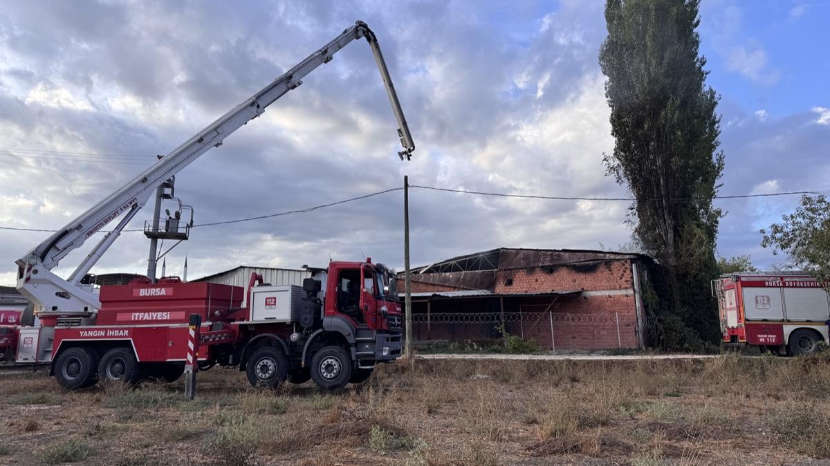 Bursa'da geri dnm tesisinde kan yangn sndrld