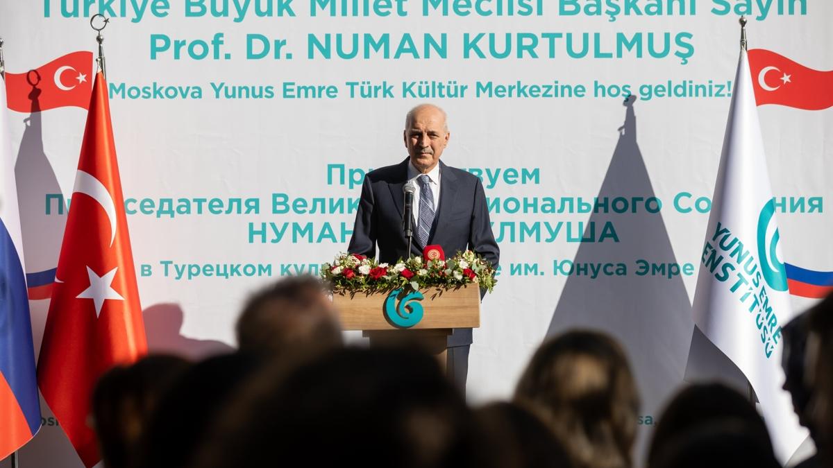 Rus medyasna Trke eitimi... TBMM Bakan Kurtulmu: yi komuluk ilikileri iin en iyi ara olacak