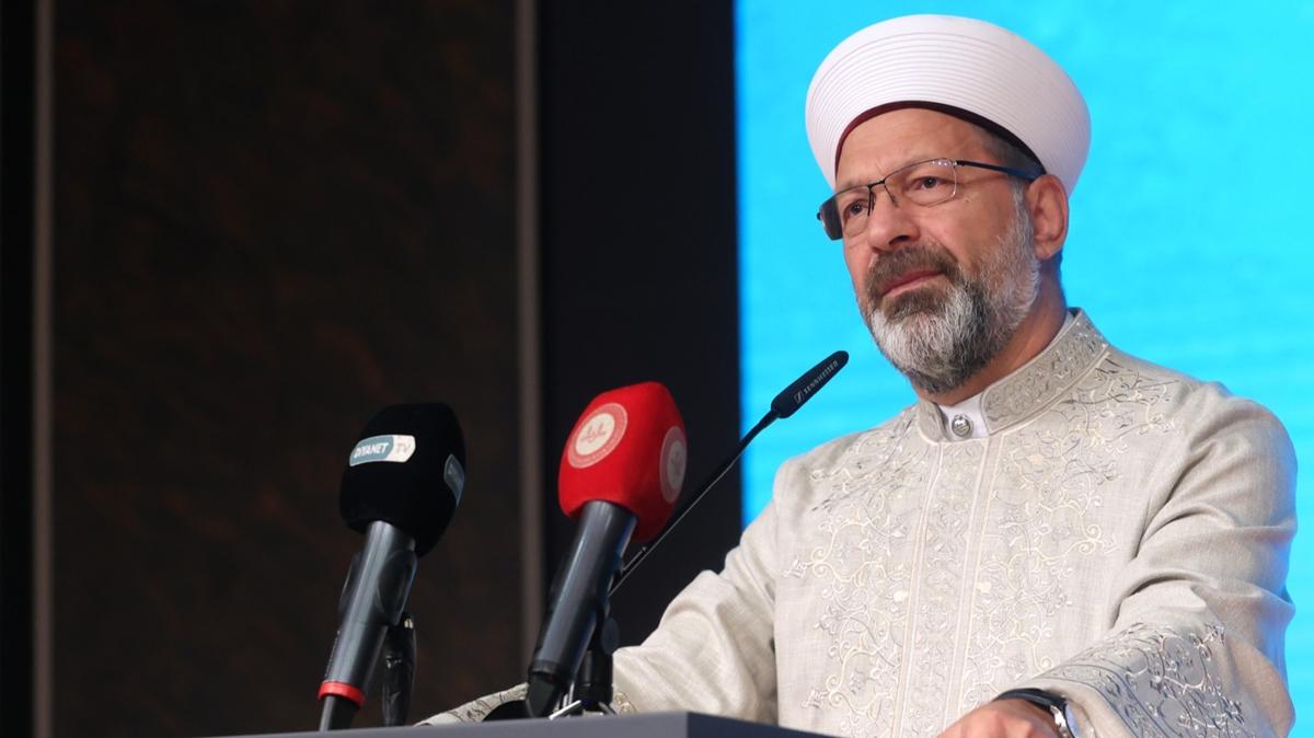 Diyanet leri Bakan Erba: Takip edilecek yol Peygamber Efendimizin yoludur