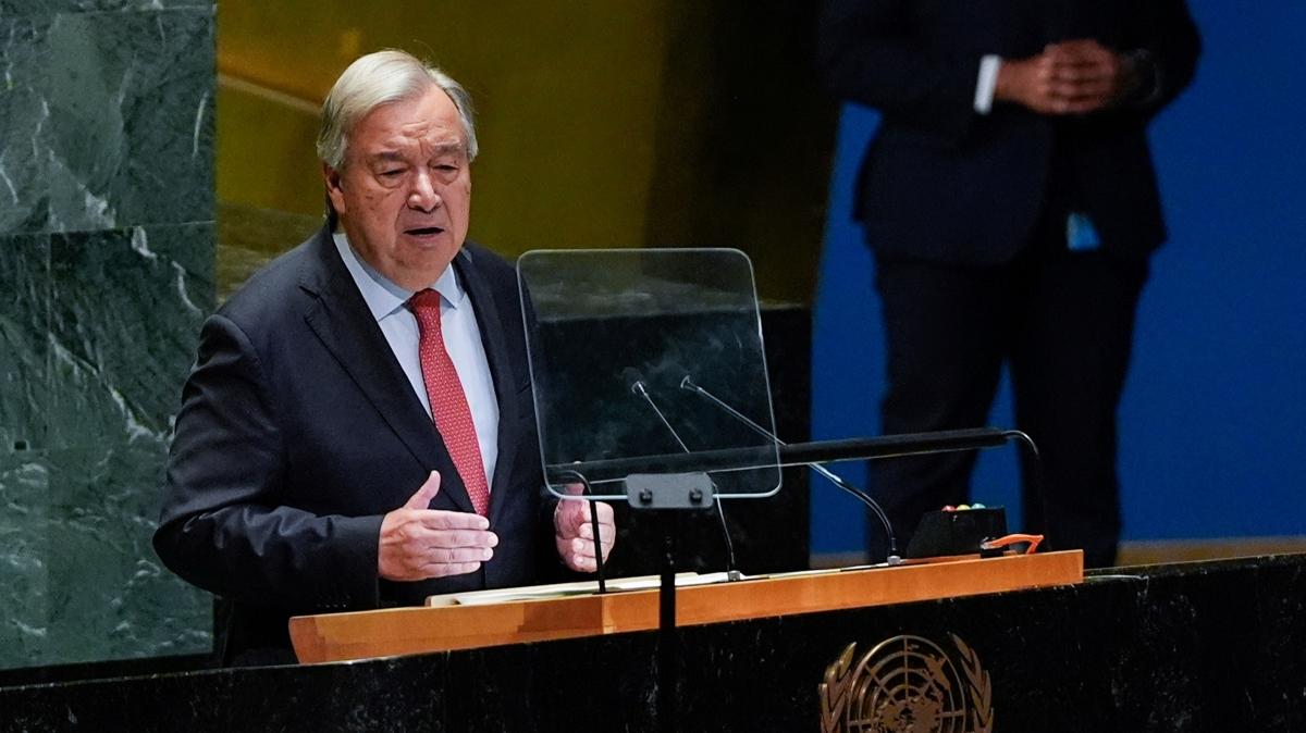 Guterres'ten BM oturumunda Lbnan mesaj: Gazze olmasn kaldramaz