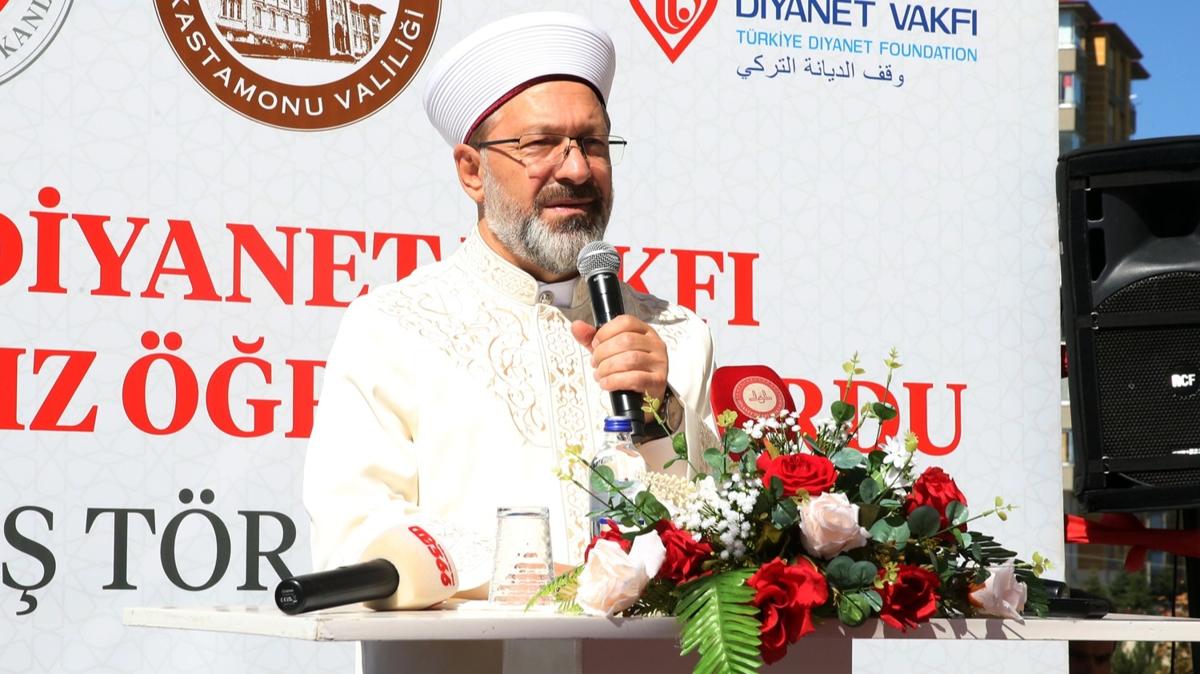 Diyanet leri Bakan Erba: Bizim ilmimiz insanl yaatmak iindir