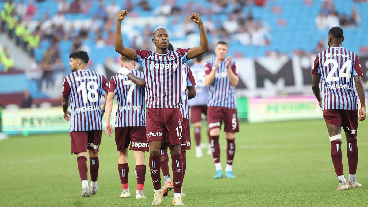 Galibiyet hasreti sona erdi! Trabzonspor sahasnda 3 puan ald