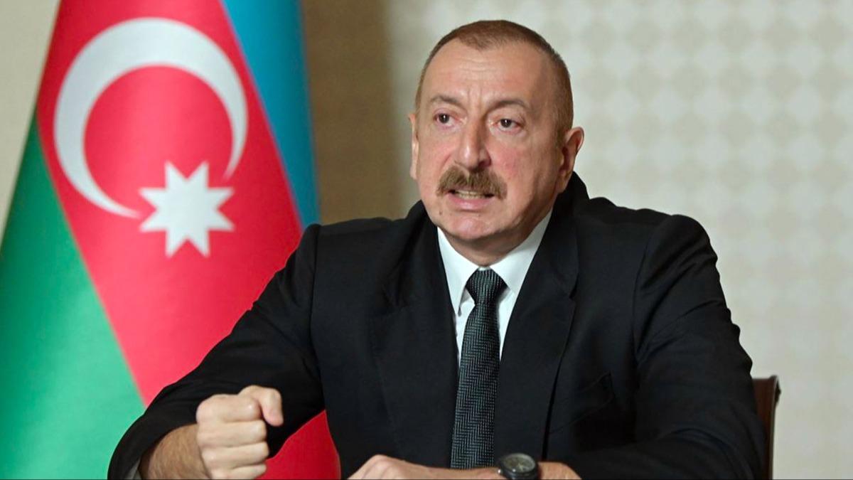 Aliyev'den Ermenistan'a sert k: Bu sulardan dolay zr dilemeliler