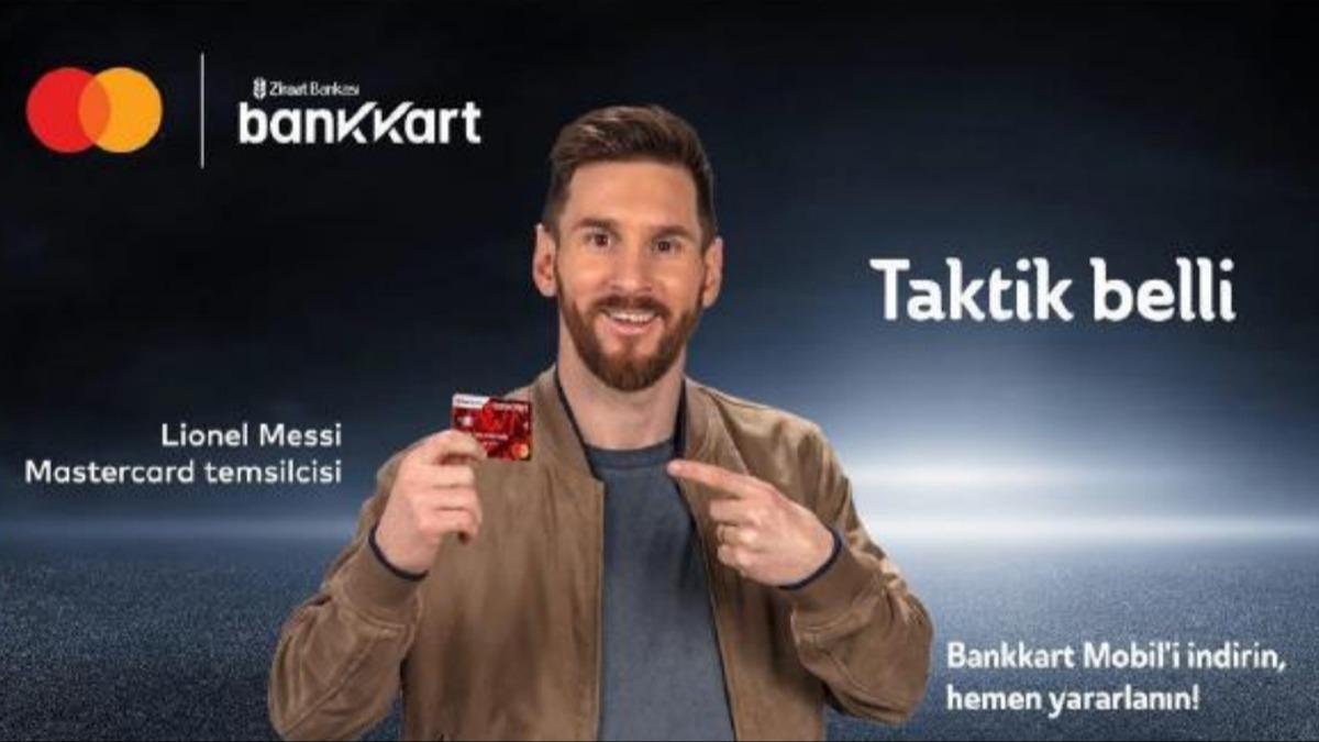 Ziraat Bankas ve Mastercard'dan nl futbolcu Lionel Messi'li Bankkart i birlii