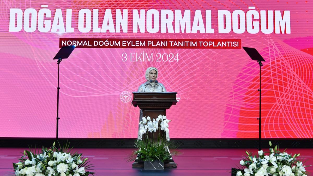 Emine Erdoan'dan anne adaylarna 'normal doum' ars: Sezaryenin hasar brakt biliniyor