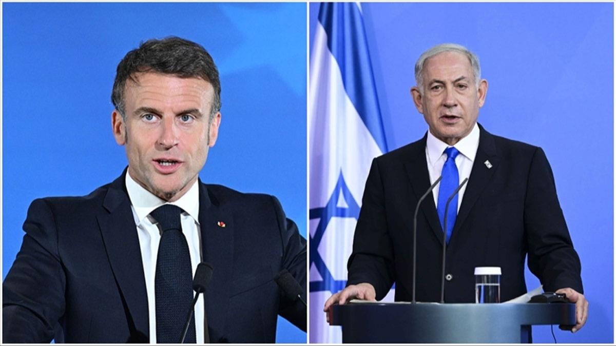 Macron: Netanyahu'nun szleri arya kayor