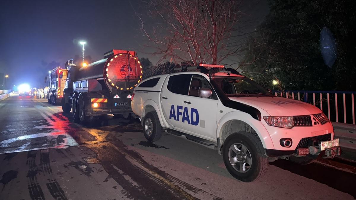 Sakarya'da kimyasal koku ihbarlar zerine inceleme balatld