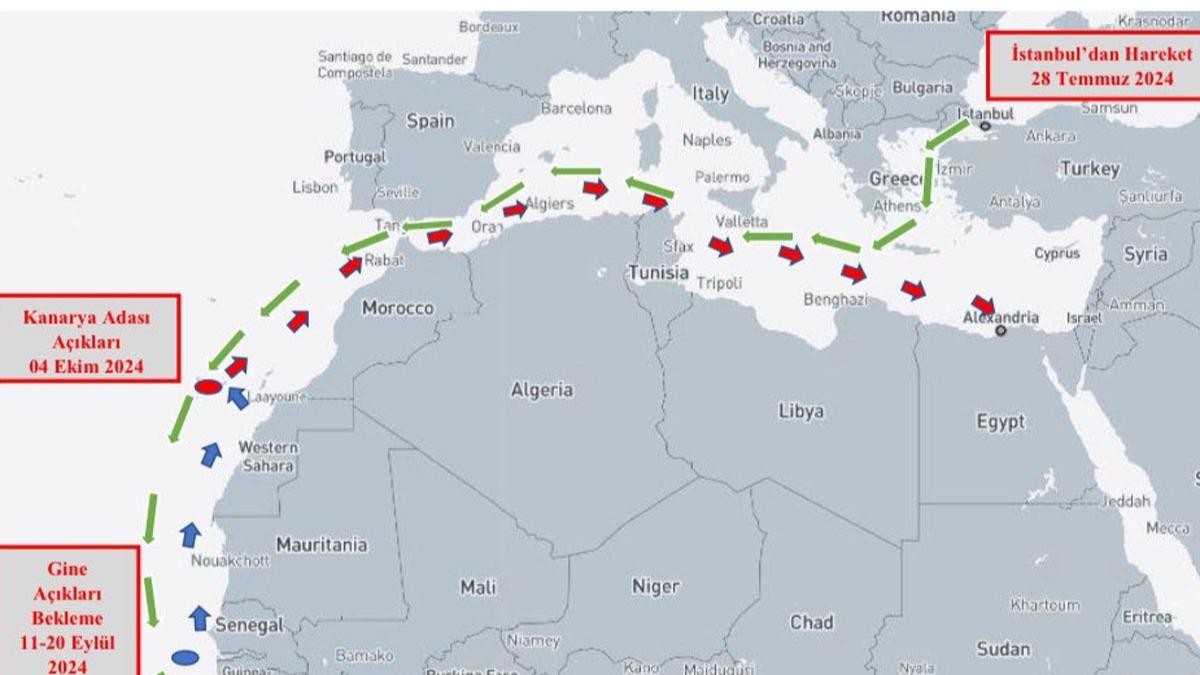 Kanarya Adalar yaknlarnda 4 ton kokain ele geirilen gemiye ilikin Bakanlktan aklama