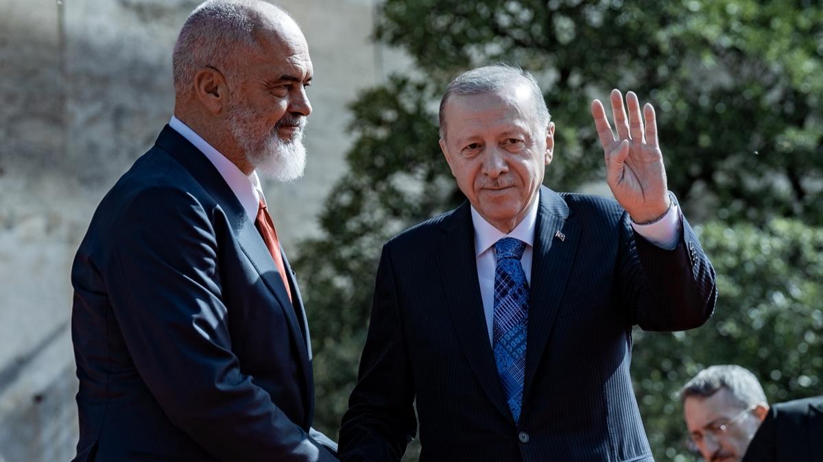 Cumhurbakan Erdoan Arnavutluk'tan ayrld