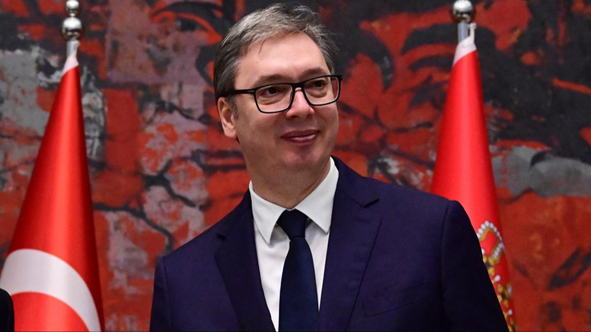 Ortak basn toplantsnda aklad! Vucic: Cumhurbakan Erdoan bize ev devi verdi