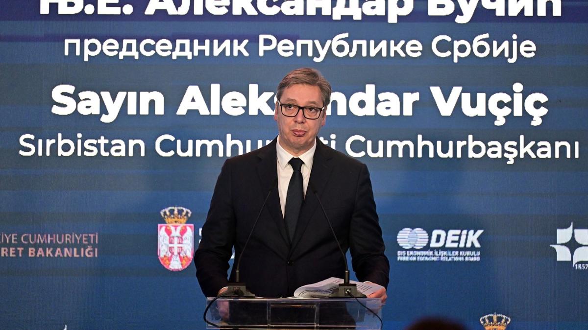 Vucic ibirliinin nemine vurgu yapt: Trkiye ile ilikiler demek bar demek