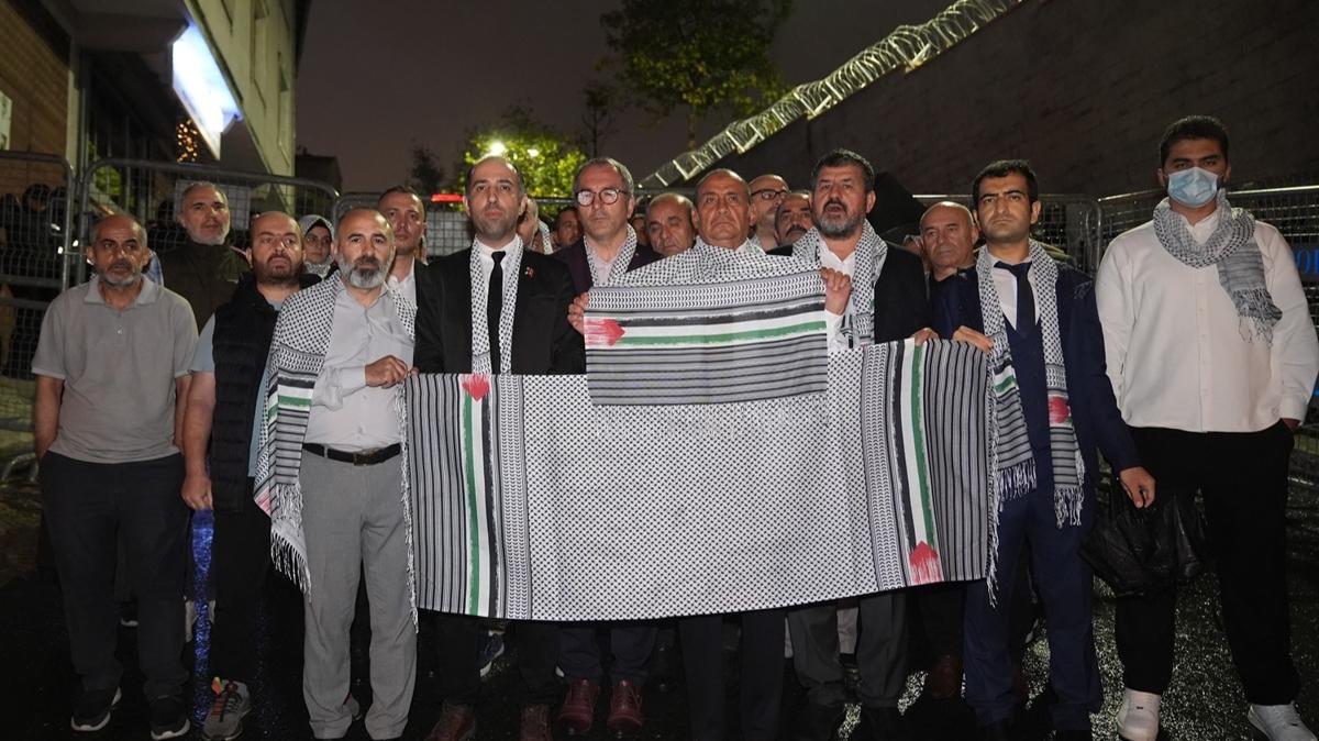 stanbul'da soykrmc srail'e destek veren ABD protesto edildi