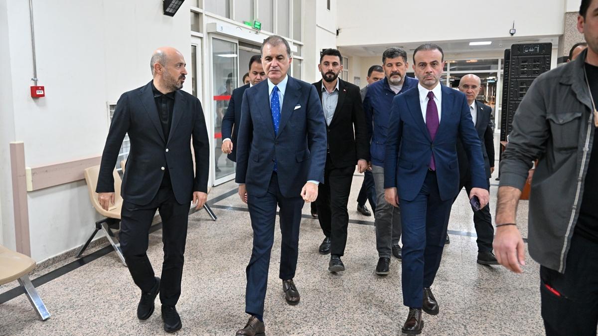 AK Parti Szcs elik, bakla yaralanan eski AK Parti Adana l Genlik Kollar Bakan Ycel'in ailesiyle grt