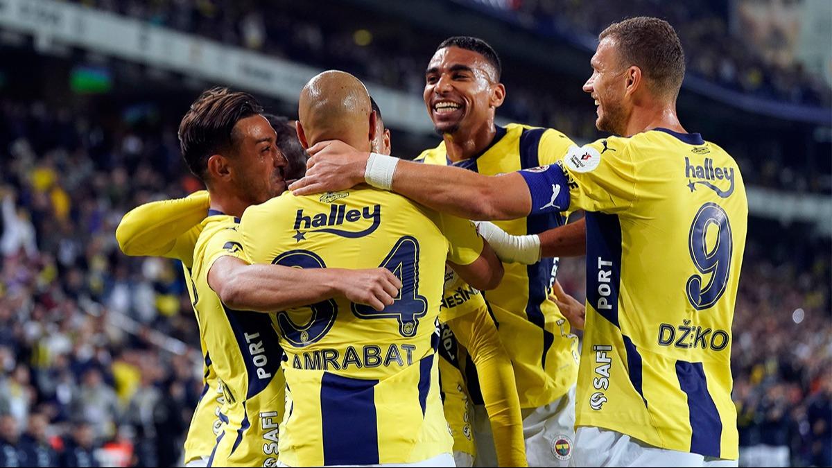Golcler man fiini ekti! Fenerbahe zirveye gz krpt