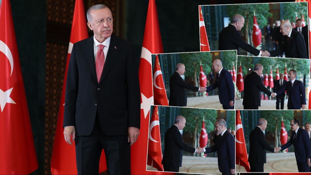 Cumhurbakan Erdoan, 29 Ekim Cumhuriyet Bayram tebriklerini kabul etti