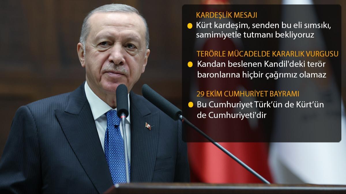 Bakan Erdoan'dan Baheli'ye teekkr: Tarihe not den, istikamet izen bir liderdir