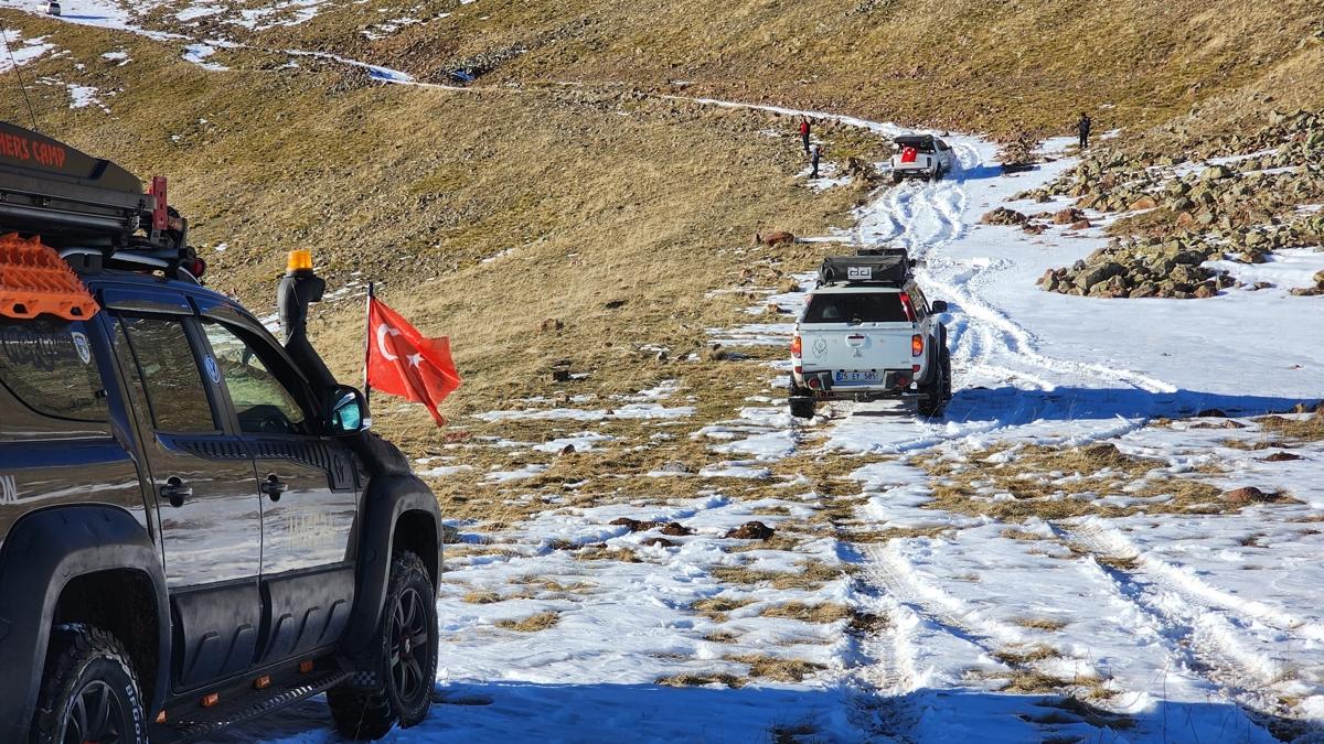 Erzurum'un sakl gzelliklerini off-road ile kefediyorlar  